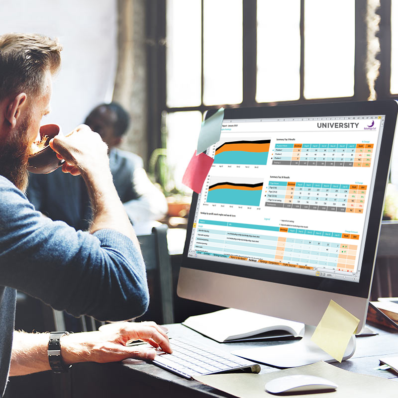 Use search engines as advertising for your college